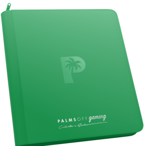 Palms Off Gaming - Collector's Series 12 Pocket Zip Trading Card Binder - Green