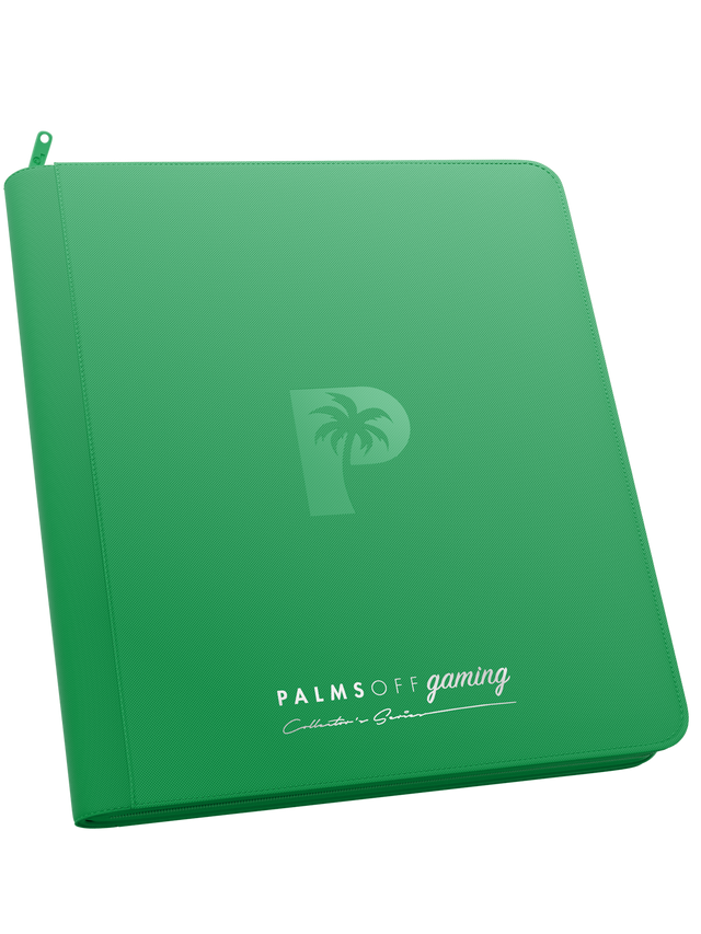 Palms Off Gaming - Collector's Series 12 Pocket Zip Trading Card Binder - Green