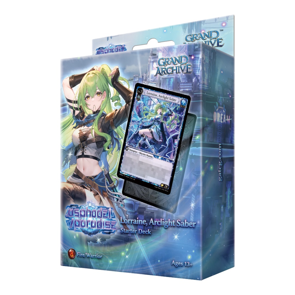 Grand Archive TCG: .asphodel/paradise – Starter Deck Display – Lorraine, Arclight Saber