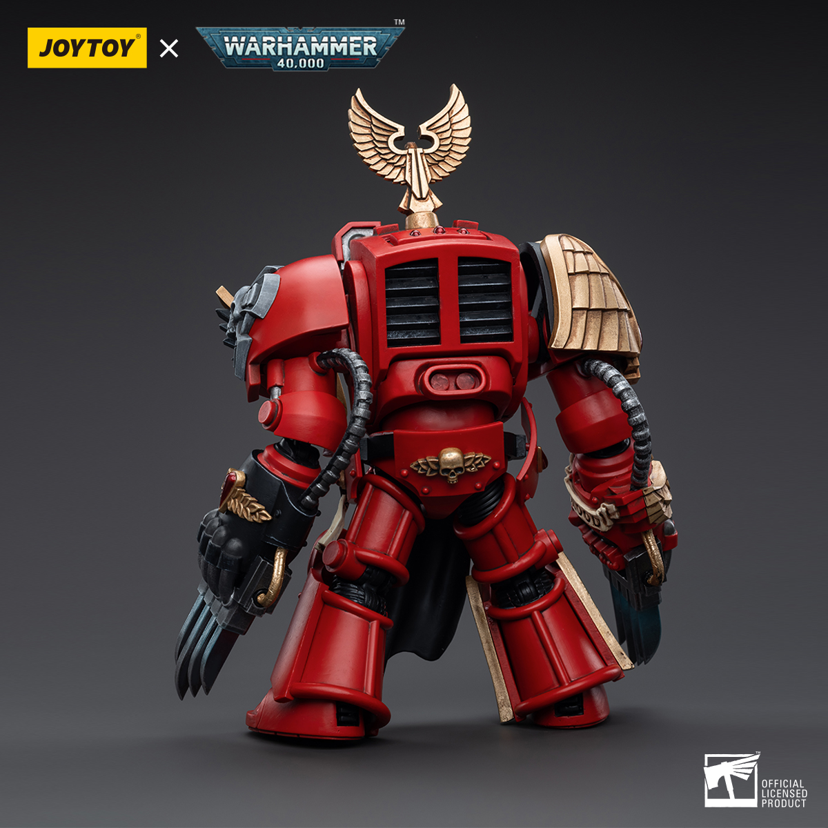 Warhammer Collectibles: 1/18 Scale Blood Angels Assault Terminators Sergeant Santoro - Image 3