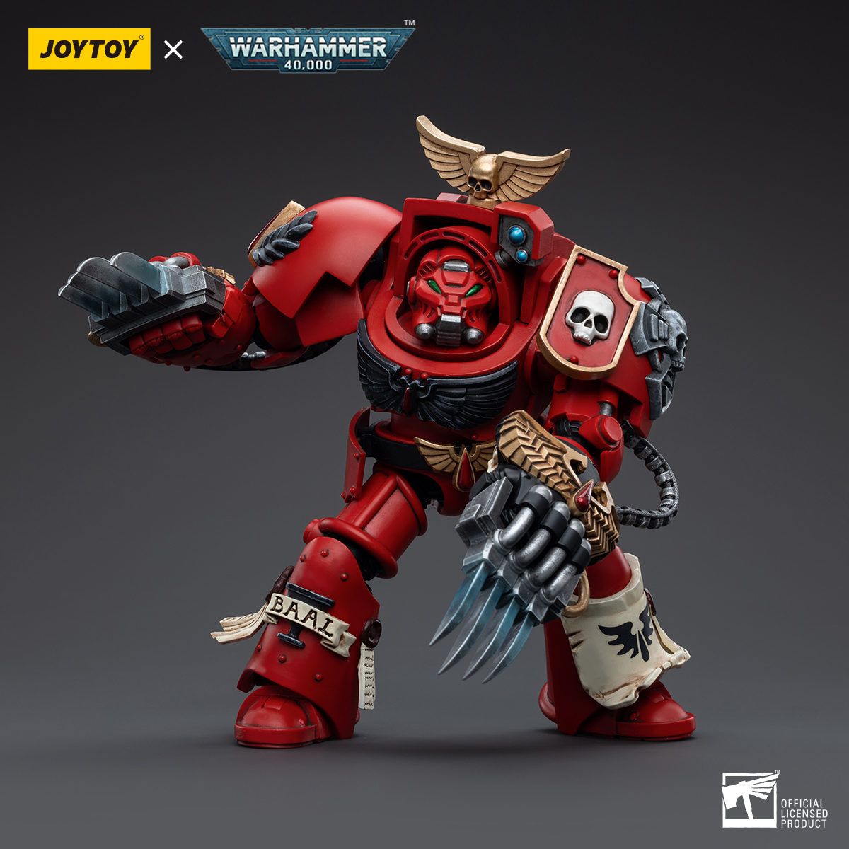 Warhammer Collectibles: 1/18 Scale Blood Angels Assault Terminators Brother Nassio - Image 2
