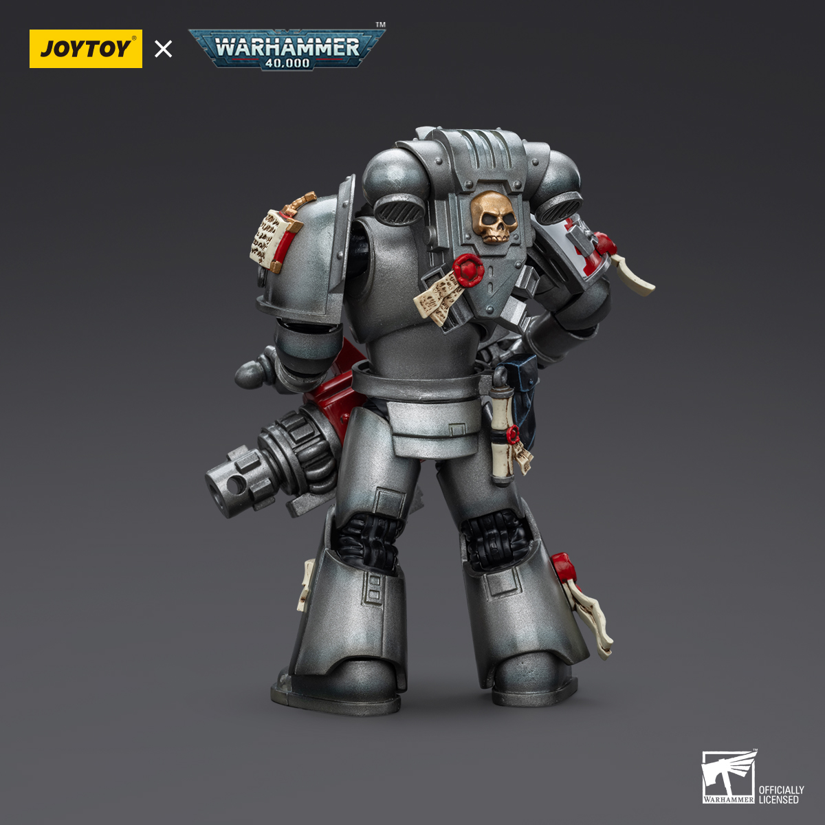 Warhammer Collectibles: 1/18 Scale Grey Knights Strike Squad Grey Knight with Psycannon - Image 3